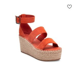 Coconuts by Matisse Orange Espadrille Platform Sandals